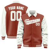 Custom Coral Red White Jacket