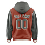 Custom Coral Red Dark Grey Jacket