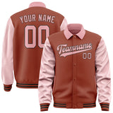 Custom Coral Red Light Pink Jacket