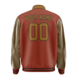 Custom Coral Red Khaki Jacket
