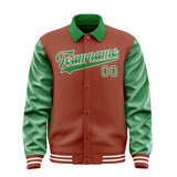 Custom Coral Red Emerald Green Jacket