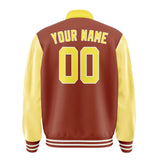 Custom Coral Red Light Yellow Jacket