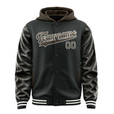 Custom Black Brown Jacket