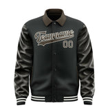 Custom Black Brown Jacket
