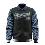 Custom Black Blue Jacket