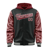 Custom Black Crimson Red Jacket