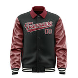 Custom Black Crimson Red Jacket