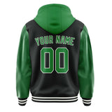 Custom Black Emerald Green Jacket