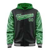 Custom Black Emerald Green Jacket