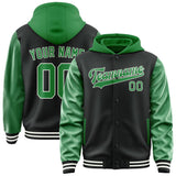 Custom Black Emerald Green Jacket