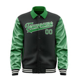 Custom Black Emerald Green Jacket