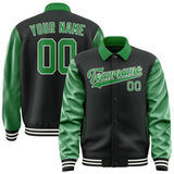 Custom Black Emerald Green Jacket