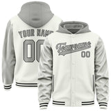 Custom White Gray Jacket