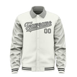 Custom White Gray Jacket