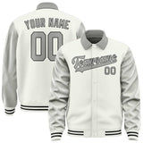Custom White Gray Jacket