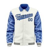 Custom White Sky Blue Jacket
