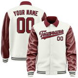 Custom White Crimson Red Jacket