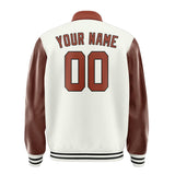 Custom White Coral Red Jacket