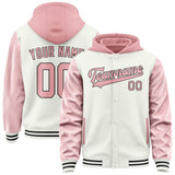 Custom White Light Pink Jacket