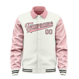Custom White Light Pink Jacket