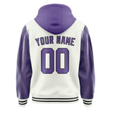 Custom White Light Purple Jacket