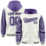 Custom White Light Purple Jacket