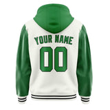 Custom White Emerald Green Jacket