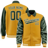 Custom Yellow Dark Green Jacket