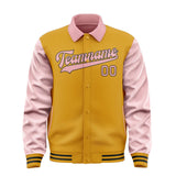 Custom Yellow Light Pink Jacket