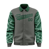 Custom Dark Grey Green Jacket