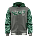 Custom Dark Grey Green Jacket