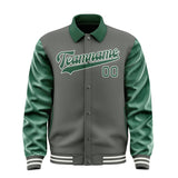 Custom Dark Grey Green Jacket