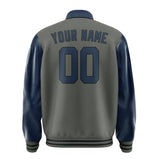Custom Dark Grey Blue Jacket
