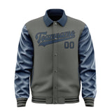Custom Dark Grey Blue Jacket
