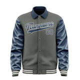 Custom Dark Grey Blue Jacket