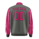 Custom Dark Grey Pink Jacket
