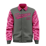 Custom Dark Grey Pink Jacket