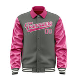 Custom Dark Grey Pink Jacket