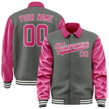Custom Dark Grey Pink Jacket