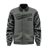 Custom Dark Grey Black Jacket