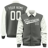 Custom Dark Grey White Jacket