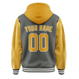 Custom Dark Grey Yellow Jacket