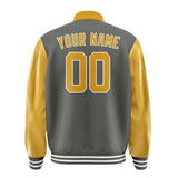 Custom Dark Grey Yellow Jacket