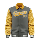 Custom Dark Grey Yellow Jacket