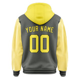Custom Dark Grey Light Yellow Jacket
