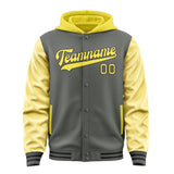 Custom Dark Grey Light Yellow Jacket