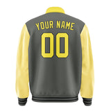 Custom Dark Grey Light Yellow Jacket