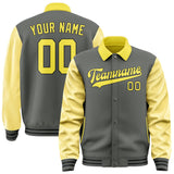 Custom Dark Grey Light Yellow Jacket