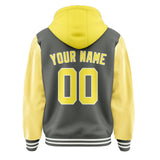 Custom Dark Grey Light Yellow Jacket