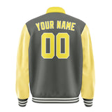 Custom Dark Grey Light Yellow Jacket